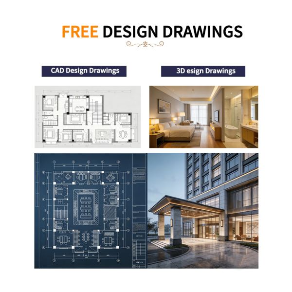 Modern Five-Star Hotel Bedroom Set Furniture Customized Hotel Project