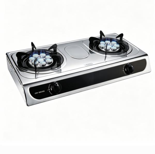 Portable 2 Burner Gas Stove Stainless Steel ODM OEM Class Household Factory