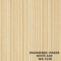 Frêne blanc naturel avec - X106 a reconstitué le bois pour plaquer la couleur jaune foncée pour des meubles