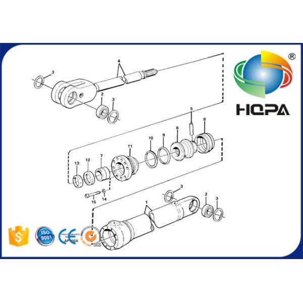 Durabilidade alta do jogo VOE11999906 11999906 do selo da máquina escavadora do carregador do cilindro de direção