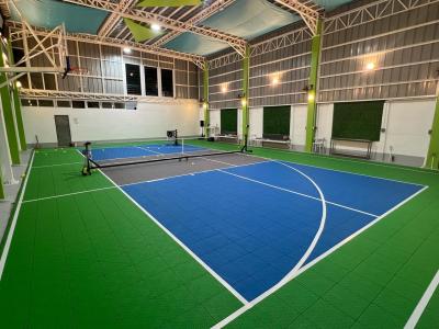Red Blue PP Tiles Sports Floor System for Indoor Outdoor Courts