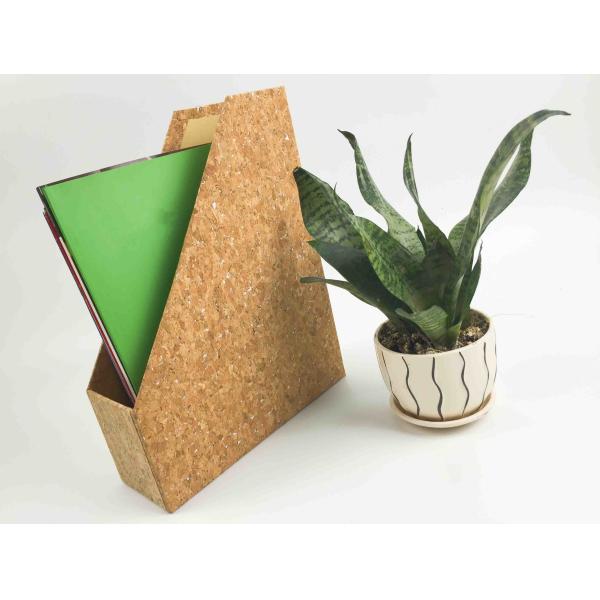 Stationery Cork Magazine Holder Desk Organizer Dampproof 30x15x24cm