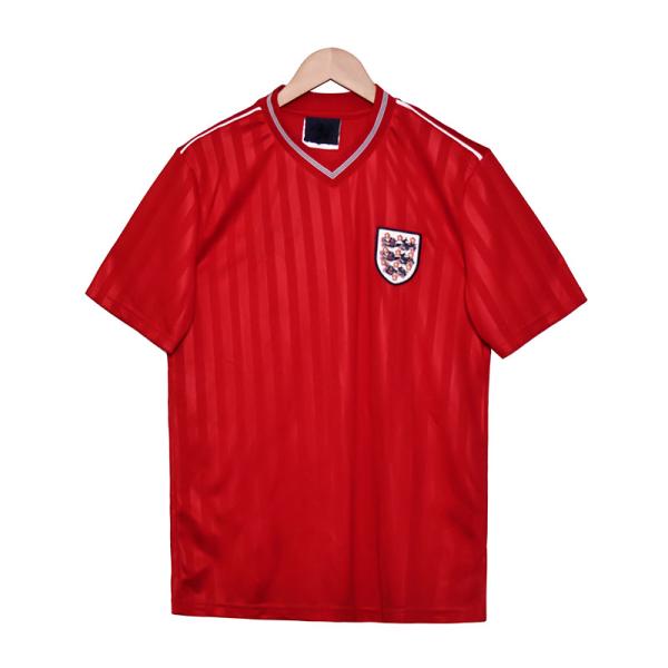 Angleterre 1986 Coupe du monde Retro Football Maillot à l'extérieur Réplique de haute qualité