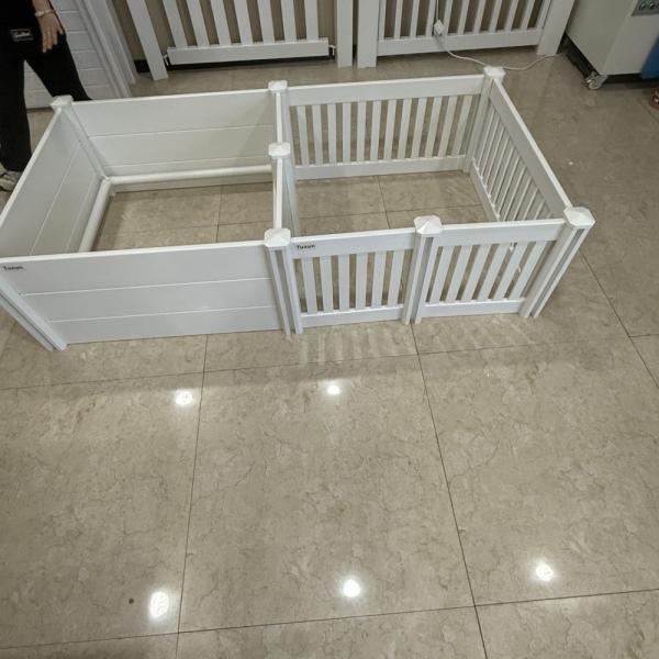 Stylish PVC Puppy Playpen White Pet Fence Customized UV Resistant