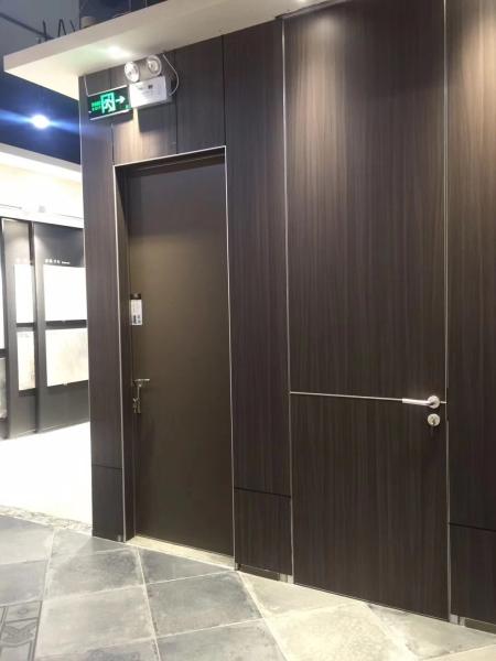 Aluminum Frame HPL modern desgin Interior Framless Door for Living Room