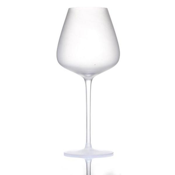 Haute Couture 6 Piece Frosted Acid Etched Wine Glasses Wine Glass Set Gift