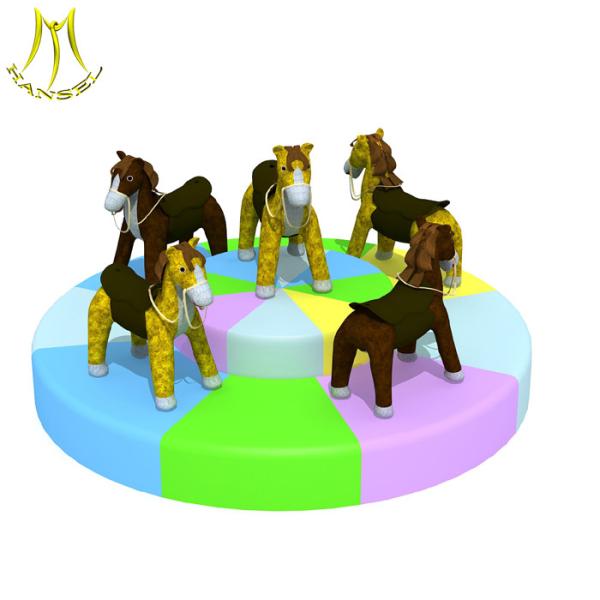 Hansel  amusement rides manufacturer baby electric soft play carousel