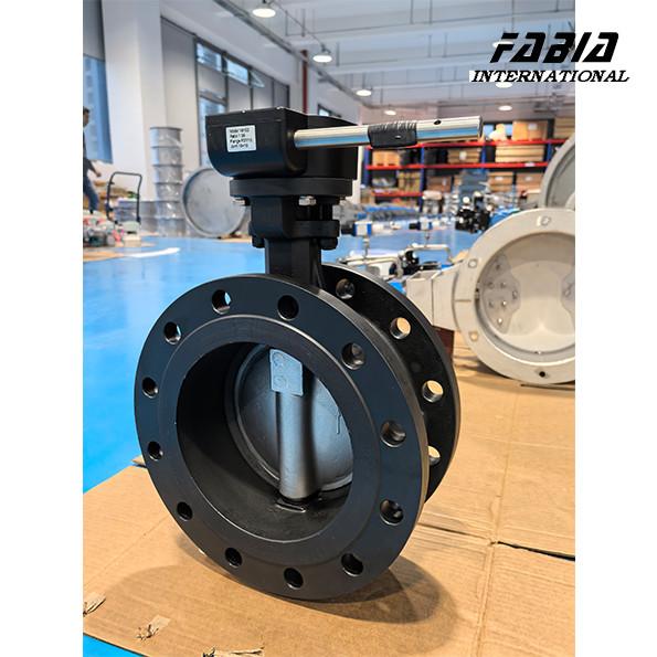 DN200 Worm Gear Manual Stainless  Steel High Perforamnce Double Eccentric Butterfly Valve Water Valve