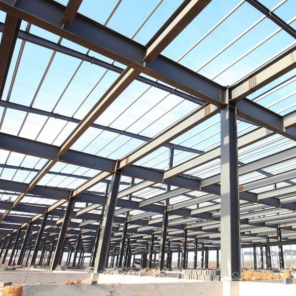 LANJING Industrial Contemporary Steel Structure Building Warehouse For Secure Storage