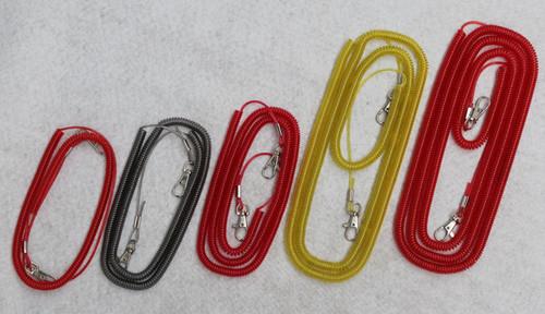 Muti colors heavy duty fishing rope boat fishing safety fishing coiled lanyard cable leash