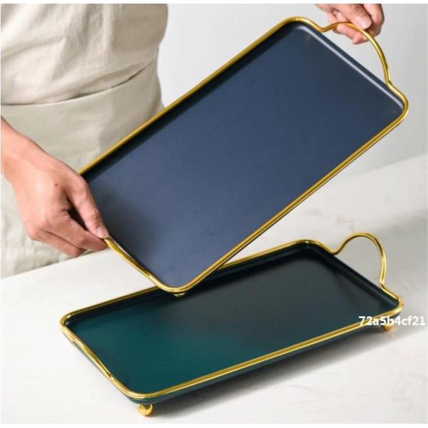 Black Rustproof 7mm Thickness Metal Jewelry Tray