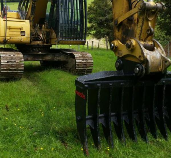 Máquina escavadora Rake Bucket For Mini Escavadora Cat da fundição de aço 320 PC200