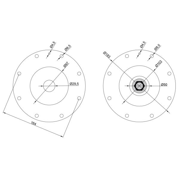 K5004 M1638A Goyen Type Buna Diaphragm Valve Repair Kit For 2