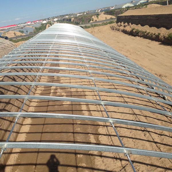 Estufas solares agrícolas com sistema de ventilação e espaço de arco personalizável