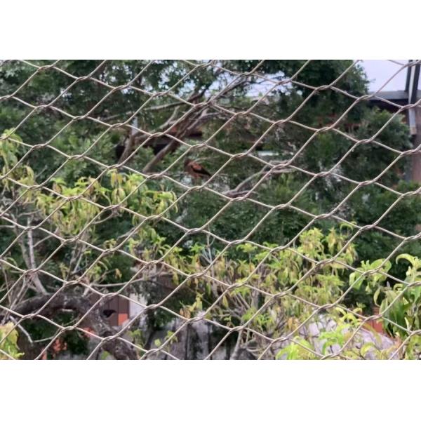 Strong Stainless Steel Wire Rope Mesh Heavy Duty Protection For Construction Site