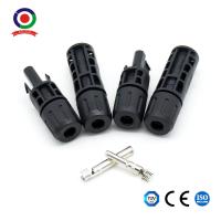 Male And Female Electrical Pin Connectors Solar Cable Connector 1500V DC IP67