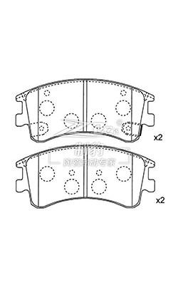 Mazda M6,Ceramic Brake Pad,D957,G2YS-33-23Z,F