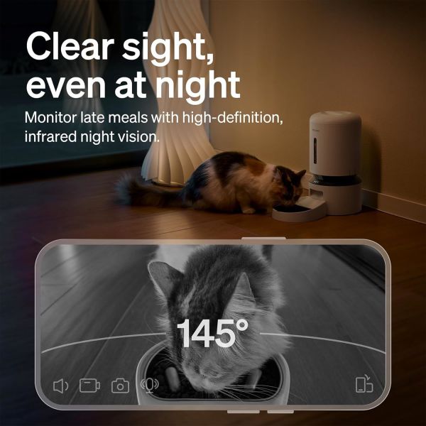 Smart WiFi Automatic Pet Feeder with 2K HD Monitoring Camera