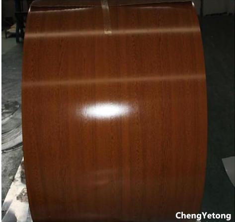 SMP Coating Pre Painted Galvanized Sheet Wood Grain Acid Resistance Width 700-1600MM