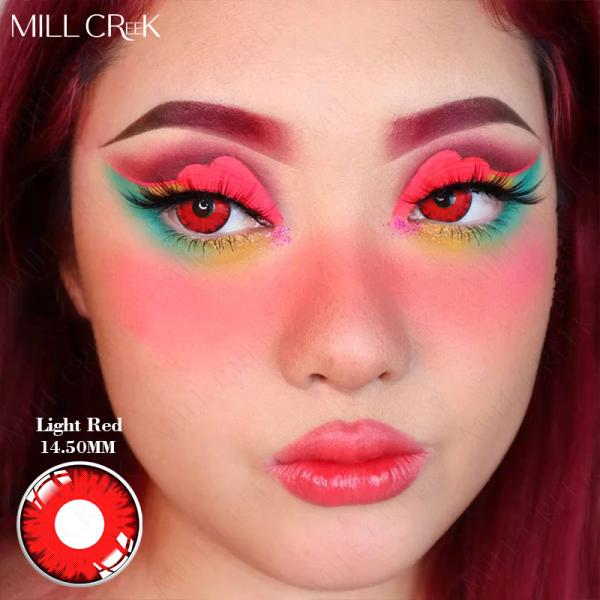 Вампир страшный хеллоуин контактирует красный черный розовый пурпур 14.5mm