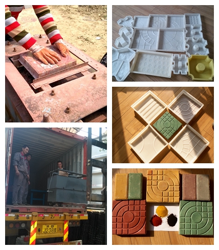 Precast декоративная конкретная пластиковая прессформа Paver для сада