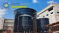Réservoirs boulonnés en acier revêtu d'époxy pour digesteurs de biogaz : Aide à la production efficace de biogaz