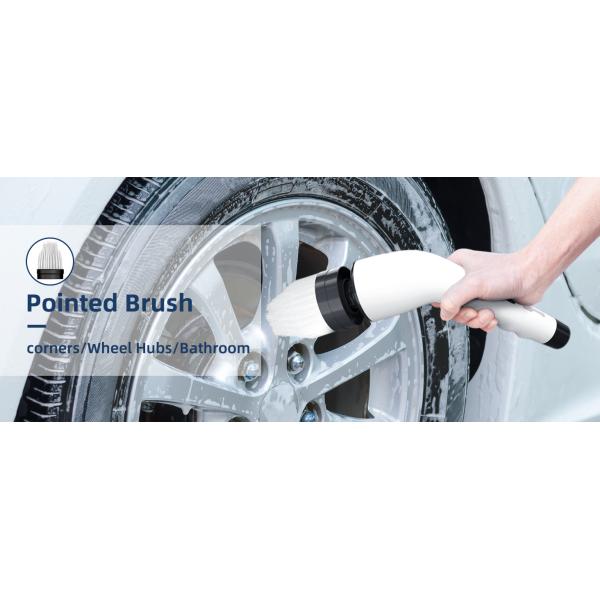 9 Replaceable Brush Heads Electric Spin Scrubber with Adjustable Detachable Handle