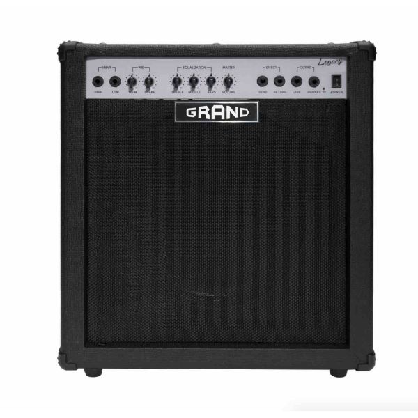 Grand Legacy 50W Solid State Bass Amplifier Combo in Black (BA-50)
