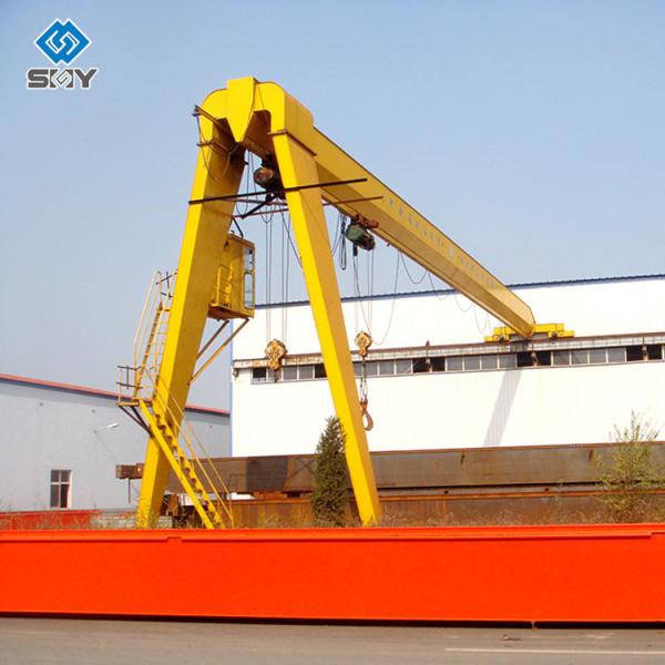 CE High Technique Single Girder Semi Gantry Crane With Hoist 0~8m/Min