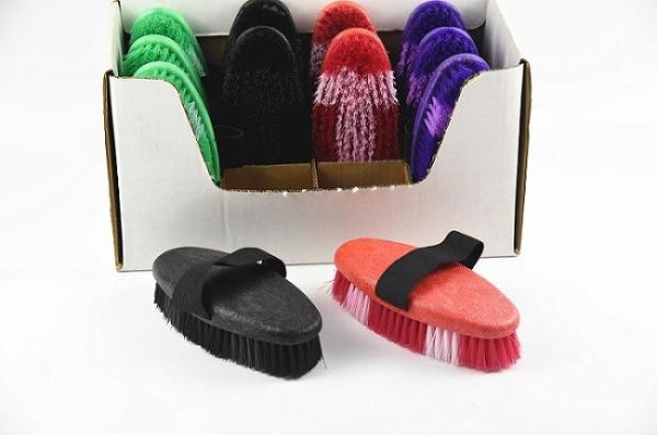 12 PCS Plastic Horse Show Grooming Set 17*8cm Brush With Oval Shaped Handle