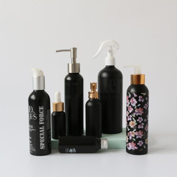 30ml 50ml 100ml 250ml Aluminum Cosmetic Bottles With Screw Lids