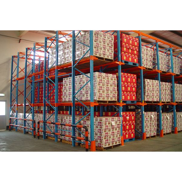 Space Optimized Drive-In Storage Racking Heavy Duty System for Full Pallet Industrial Warehouse Storage