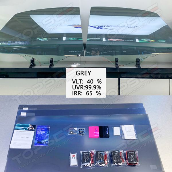 50*100cm PDLC Smart Film with 70% Visible Light Transmission and 97% High IR Rejection for Switchable Privacy Glass