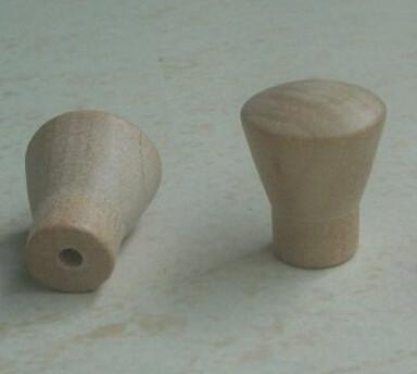 natual wood knobs horn shaped Wood Cabinet pull Drawer Knobs