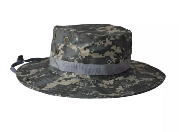 Custom Broad Brimmed Hat Embroidery Cotton Double Brims Bucket Cap Pressing Line
