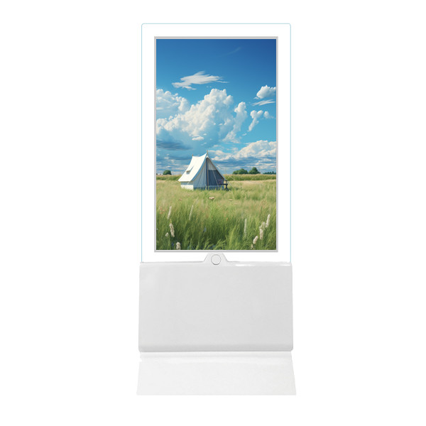 55 Inch Ultra Slim Indoor LCD Digital Signage with 350 Cd/m² Brightness for Floor Standing Advertising Display