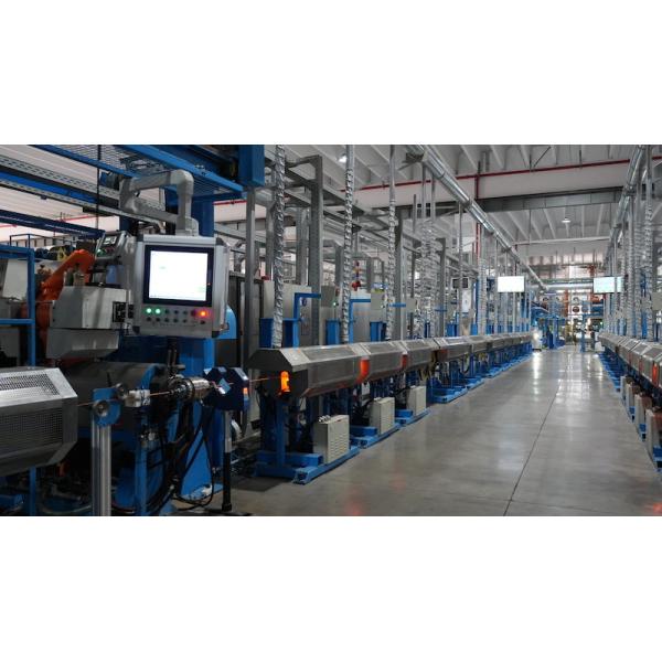 80m/min Silicone Rubber Wire Extrusion Line with 100kg/h Extrusion Volume for High-Temperature Cables