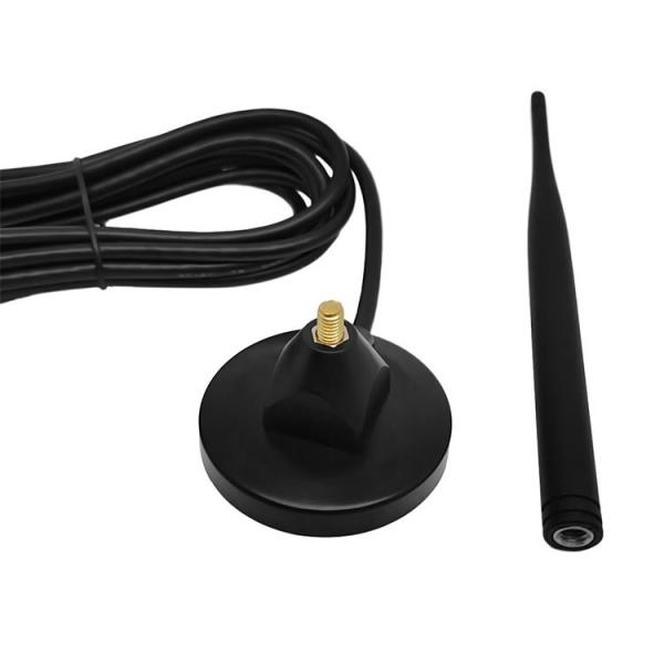 Strong Magnetic Base Amplified TV Antenna 1-2dBi Copper Alloy Whip