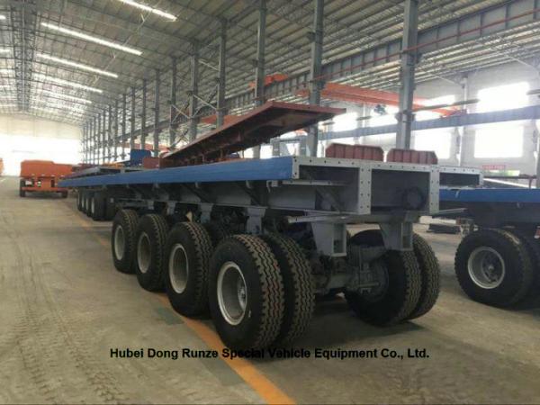 Flatbed Container Trailer  3 axle  for container Loading capacity 40 ton ,60ton,80Ton