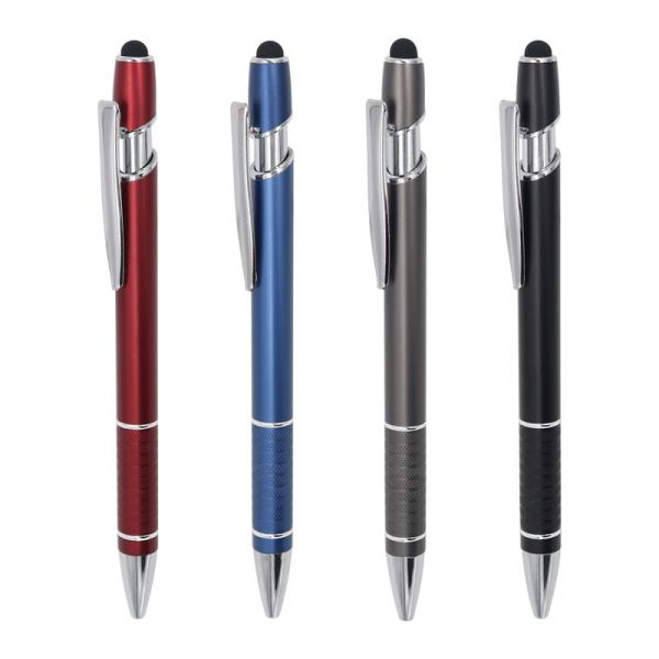Touch Screen Metal Aluminum Ballpoint Pen 2 in 1 Maggi Pen Multiple Colors Logo Ball Pen