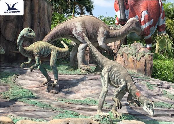 Snow Proof Life Size Fiberglass Statues Replica Dinosaur For Jurassic Dinosaur Park