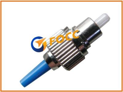 Plastic Blue Boot Network ST Connector Fiber Optic Cable For Telecommunication