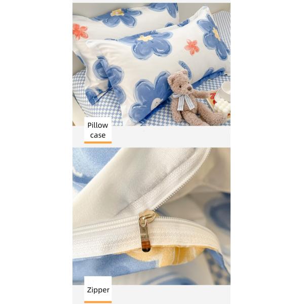 Moderno estilo atractivo Set de ropa de cama de edredón con densidad de tejido anti-mito de polvo 173*118