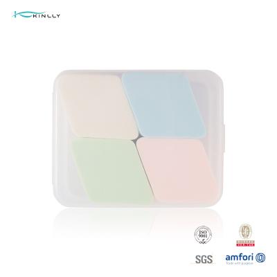 Clear PVC Box Makeup Puff Sponge Kit Non Latex Foundation Makeup Sponge 4PCS