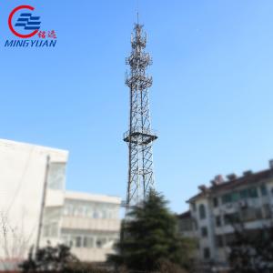 Autossuficiente antena triangular galvanizada da transmissão da torre 30m 45m