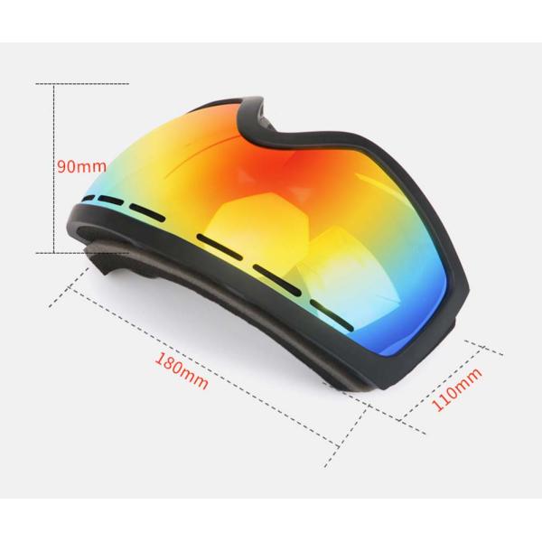 SKI Applicable Scene Spherical Lens Custom Adult Anti-Fog Goggles for Sports