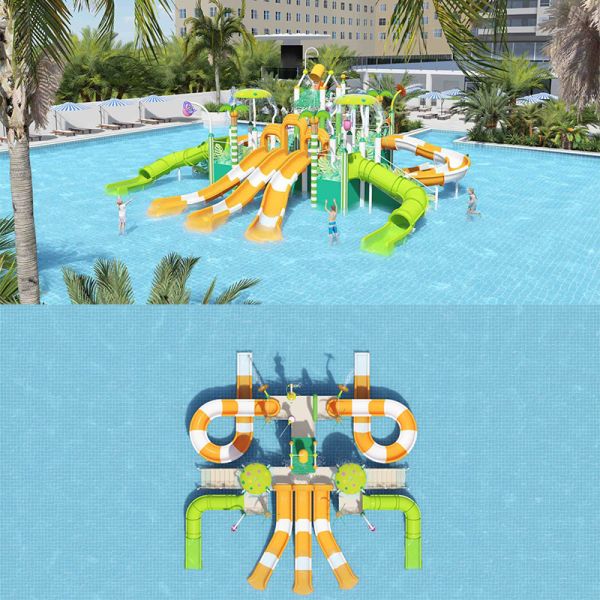 Aqua Park Splash Water Playground Commercial Water Parks Family Fun Kids Water Slide