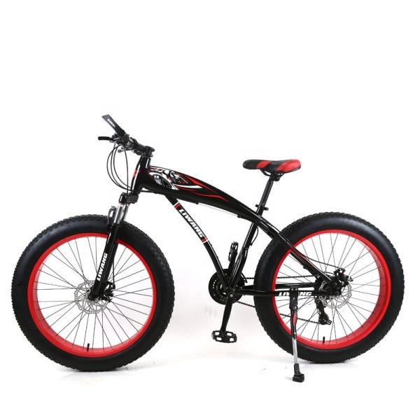 Mountain Fat Tyre Bicycle for Men Load Capacity 200kg Black Red/Black Blue/Black Yellow Customized Bisiklet OEM Bicicleta