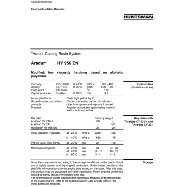 Araldite  HY956 25Kg Chemical Resistance Usage High Temperature Weather Resistance Adhesive Adhesive Gray for Sale