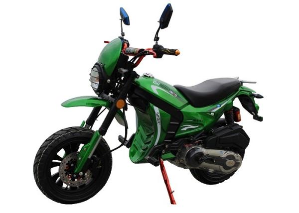 Green Color Body Gas Dirt Bikes High Speed With Front Disc Rear Drum
